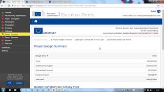 Erasmus+: Youth Key Action 1 Application tutorial - Follow-up, Budget and Summary