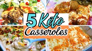 5 AMAZING Keto Casserole Dishes | Easy Low Carb Recipes for the family | Large Family Meals