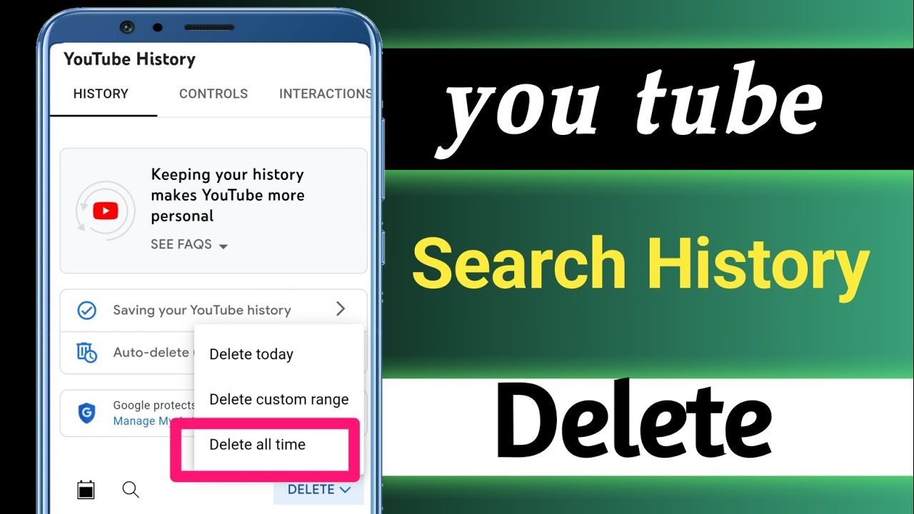 How To Delete YouTube Search History | YouTube Search History Delete ...