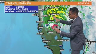 Hurricane Ian becomes tropical storm: Latest radar and path updates