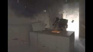 NOVA | Hunting the Elements: Slow Motion Briefcase Bomb Explosion