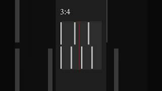 3 over 4 Polyrhythm: Try Tapping Along! #music #math #visualization