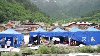 Villagers Sheltered in Camp Following Deadly Quake in China's Sichuan