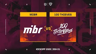 MIBR x 100 Thieves - VCT Americas Kickoff - Semana 1 / Dia 1