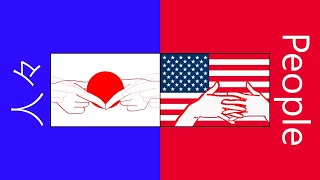 日本手話とアメリカ手話で【人々】　\