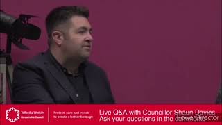 Cllr Shaun Davies answers Green Party Question on Poverty Wages in Telford \u0026 Wrekin