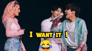 Bts clowning Halsey😂|\