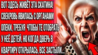 ТУТ ЖИВЁТ ЭТА СКОТИНА! СВЕКРОВЬ ЯВИЛАСЬ С ОРГАНАМИ ОПЕКИ, ЧТОБЫ ТЕ ОТОБРАЛИ ДЕТЕЙ. НО ОНА СДЕЛАЛА..