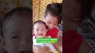 #happybaby,cute mag pinsan😅gusto tlaga kua Aron magkarga🥰🤗