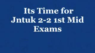 jntuk 2-2 1st mid online bits orginal  2015 For All Branches