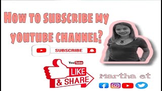 HOW TO SUBSCRIBE SOMEONE ON YOUTUBE? WATCH THIS by Martha ET