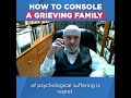 how to console a grieving family dr rabbi tatz