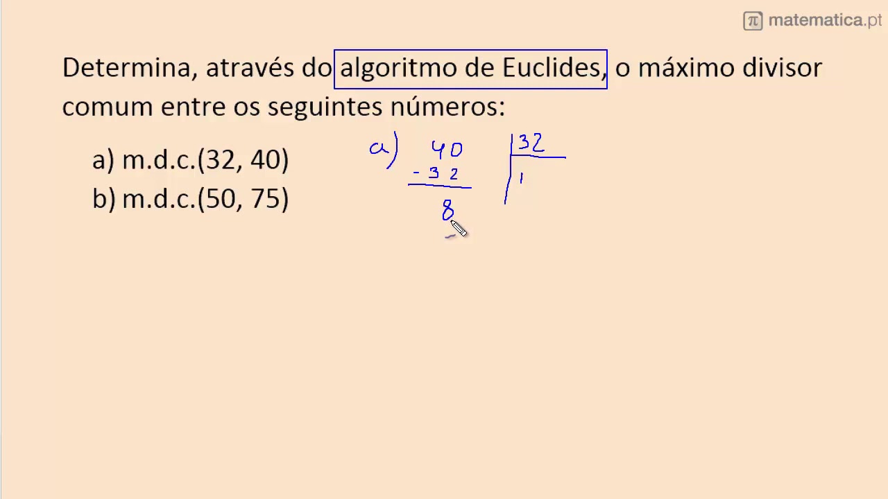 Cálculo Do MDC E Algoritmo De Euclides - YouTube