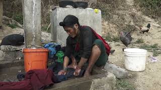 Myvillage official videos EP 1399 || Washing technology of cloths in village