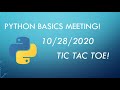 Coding Club: Python Basics Meeting 10/28/2020