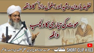 Khalifa Haroon Rasheed Aur Bahlul Dana R.a Ka Waqia |  موت کی تیاری | Maulana Salahuddin Saifi