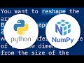 Convert a 1D array to a 2D array in numpy