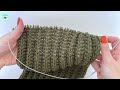 easy and warm knitting scarf