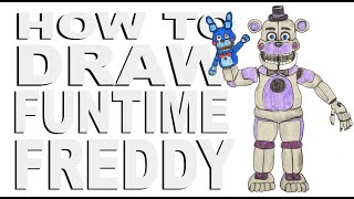 How to draw Funtime Freddy (FNaF: Sister Location)