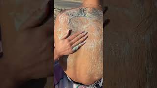 SHAVING MY BOYFRIEND'S HAIRY BACK #shortsvideo #skit #shaving #boyfriend #couplegoals #hairremoval