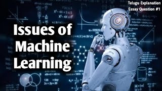 Issues of Machine Learning (ML) || Major Issues in Machine Learning Essay Question #1 ML Preparation