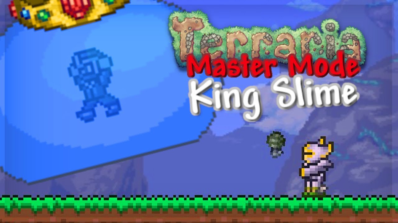 How To Defeat King Slime In Terraria Master Mode - YouTube