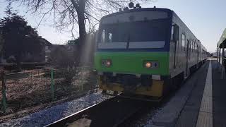 20190201 경원선통근열차 연천역 1분간격 동시진입 (동두천행, 백마고지행 열차) Korea Rail