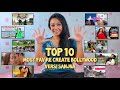 TOP 10 Most Favorit Re-create Bollywood || versi Sanjna Mukherjee