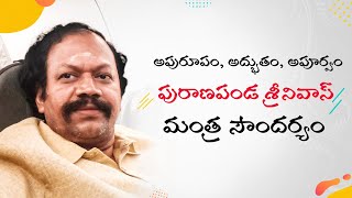 అపురూపం,అద్భుతం,అపూర్వం  పురాణపండ శ్రీనివాస్ మంత్ర సౌందర్యం !! Puranapanda Srinivas !! HiFiTV