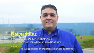 Noureddine, Technicien de maintenance chauffage, ventilation, climatisation (CVC)