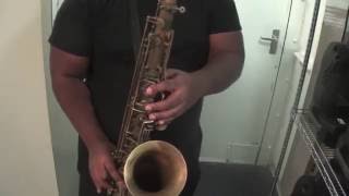 Chromatic Scale 4 Octaves Tenor Saxophone