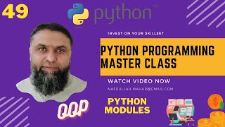 Python Modules Part 01 | Python Programming Master Class | Nasrullah Mahar