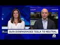 tesla here s why bank of america downgraded the stock to neutral