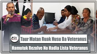 Taur Matan Ruak Husu ba Veteranus Hamutuk Rezolve no Had’ia Lista Veteranus