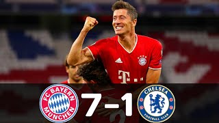 Bayern Munchen vs Chelsea 7-1 (agg) Extended Highlights & Goals - Champions League 2019-2020