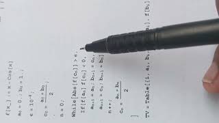 Slove Bisection Method in Mathematica?