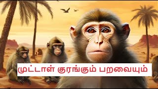 முட்டாள் குரங்கும் பறவையும் | #story #tamil #tamilkathaigal #4k #KathaiyinVaanam