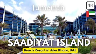 Jumeirah Saadiyat Island! Beach Resort in Abu Dhabi, Luxury 5-Star Hotel | 4K Trip Vlog (tour) 🇦🇪