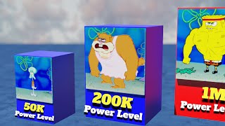 Power Level SpongeBob Characters