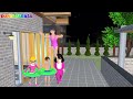 yuta dan mio pulang kemalaman dimalam jum at ketemu banyak hantu sakura school simulator