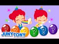Surprise Eggs Song | Colorful Rainbow Desserts | Kids Songs & Nursery Rhymes | JunyTony