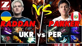 RADDAN (SNIPER) vs PARKER (HUSKAR) - Epic Battle Of Mid Dota 2 Players - Z Dota 2 Channel