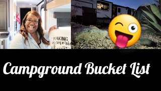 The Campground Bucket List