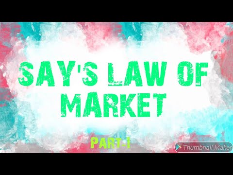 Say's Law Of Market By J.b Say(part-1)by Pooja Yadav(nonuu ...