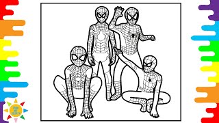 Spider-Man Coloring | New Spiderman Outfit Coloring Page | Jim Yosef - Lights [NCS Release]