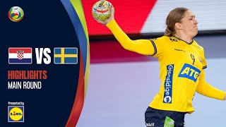 Croatia vs Sweden | Highlights | MR | Women’s EHF EURO 2022
