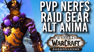 We Have Some PvP Nerfs! Raid Gear Update And Anima Cap Raised In Patch 9.1! - WoW: Shadowlands 9.1