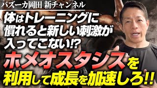 ホメオスタシスは筋トレにどう影響するのか！？慣れを突破してさらなる成長をめざせ！【新・バズーカ岡田チャンネル】 #バズーカ岡田