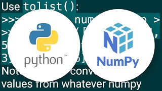 Convert NumPy array to Python list