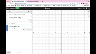 Using Desmos to create randomly generated numbers for sampling